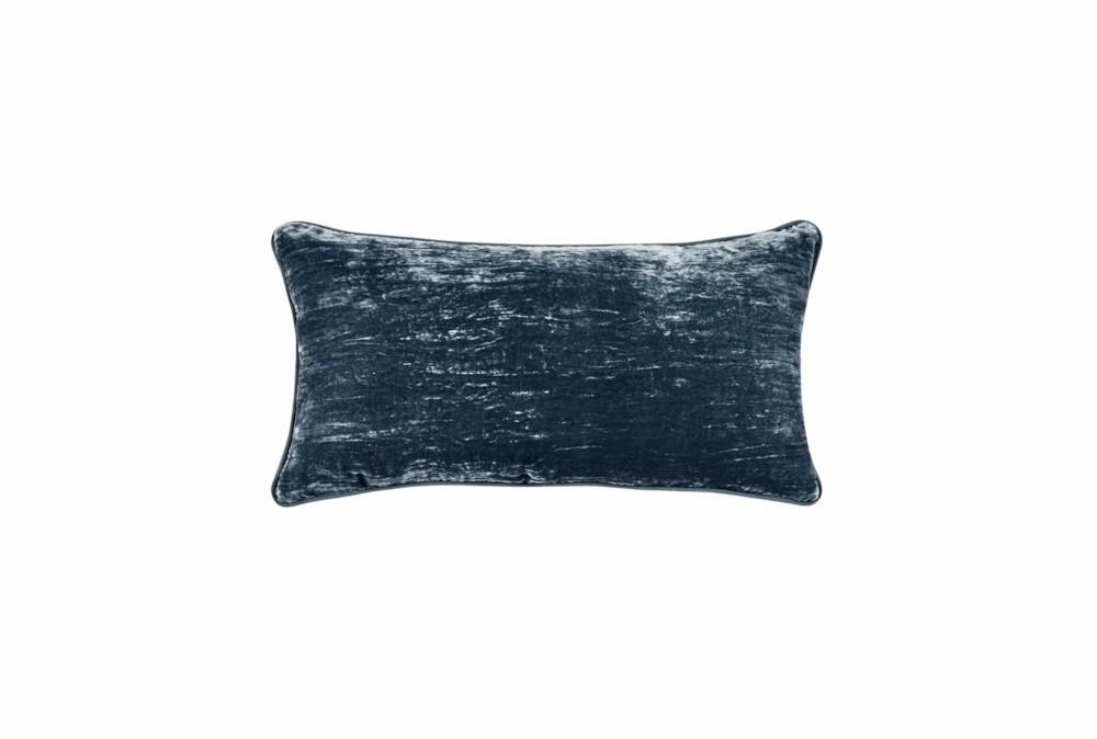 Accent + Throw Pillows | 14X26 Blue Luxury Velvet Lumbar Throw Pillow Accent + Throw Pillows Accent + Throw Pillows