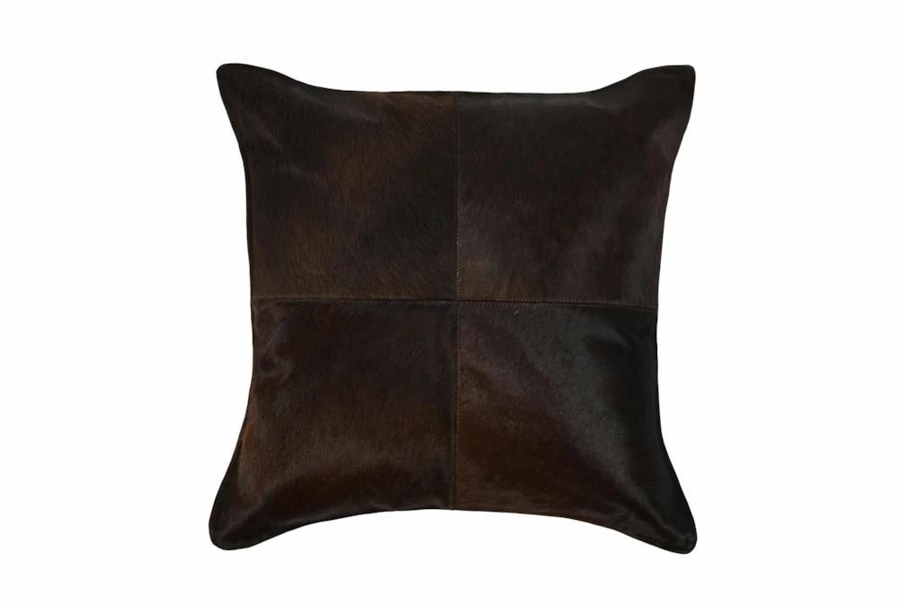 Accent + Throw Pillows | 20X20 Brown Hide Pieced Throw Pillow Accent + Throw Pillows Accent + Throw Pillows