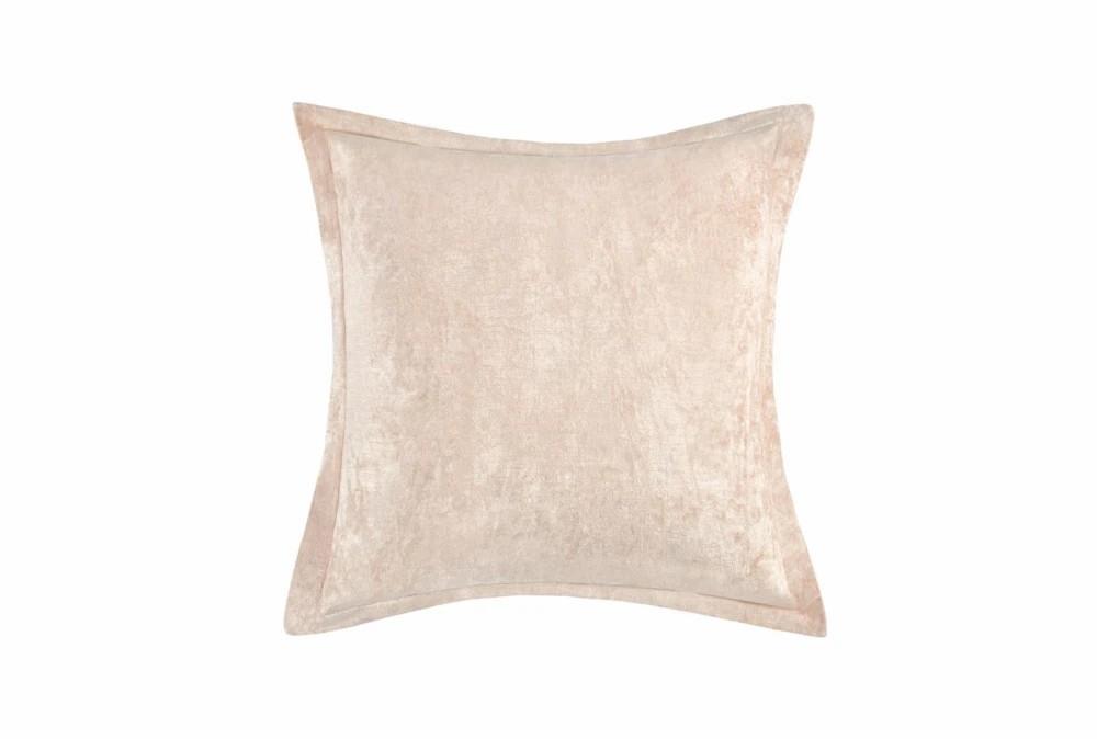 Accent + Throw Pillows | 22X22 Blush Nude Flange Velvet Throw Pillow Accent + Throw Pillows Accent + Throw Pillows