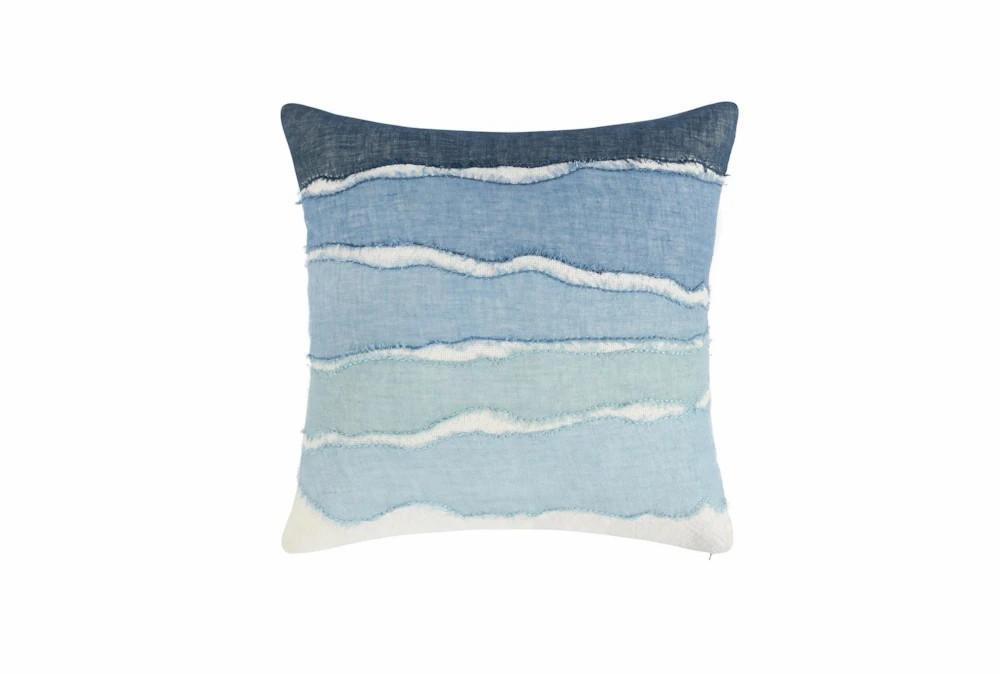 Accent + Throw Pillows | 22X22 Capri Blue Waves Square Throw Pillow Accent + Throw Pillows Accent + Throw Pillows