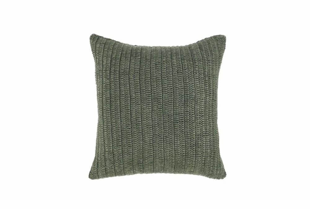 Accent + Throw Pillows | 22X22 Green Stone Washed Flax Woven Throw Pillow Accent + Throw Pillows Accent + Throw Pillows