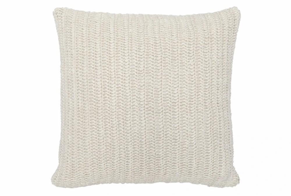 Accent + Throw Pillows | 22X22 Ivory Stonewashed Flax Linen Woven Throw Pillow Accent + Throw Pillows Accent + Throw Pillows