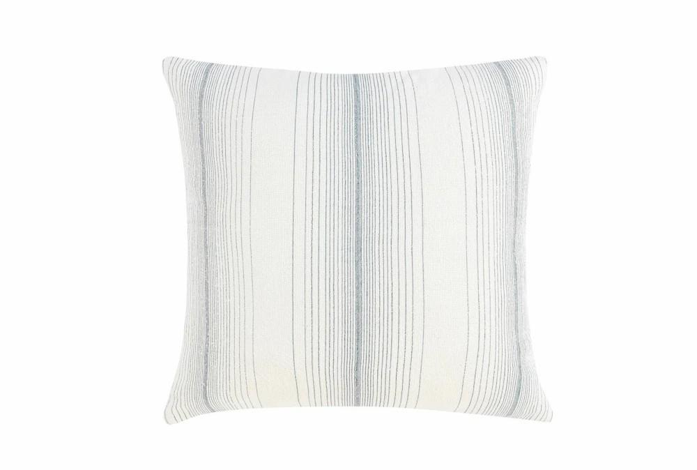 Accent + Throw Pillows | 24X24 Capri Blue Stripe Square Throw Pillow Accent + Throw Pillows Accent + Throw Pillows