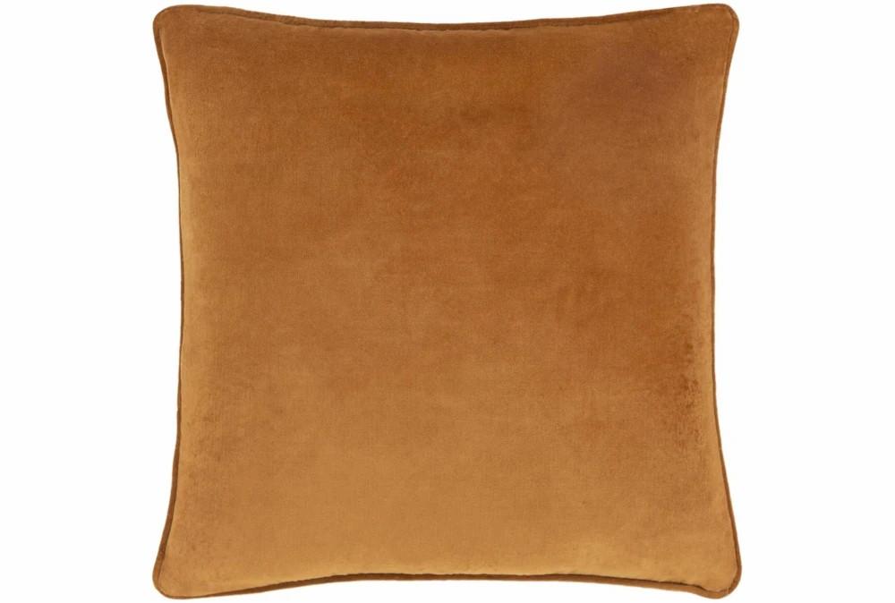 Accent + Throw Pillows | Accent Pillow-Burnt Orange Velvet 20X20 Accent + Throw Pillows Accent + Throw Pillows