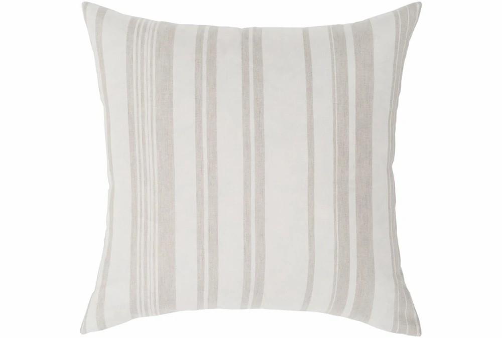 Accent + Throw Pillows | Accent Pillow-Ivory Stripe 20X20 Decor Accent + Throw Pillows