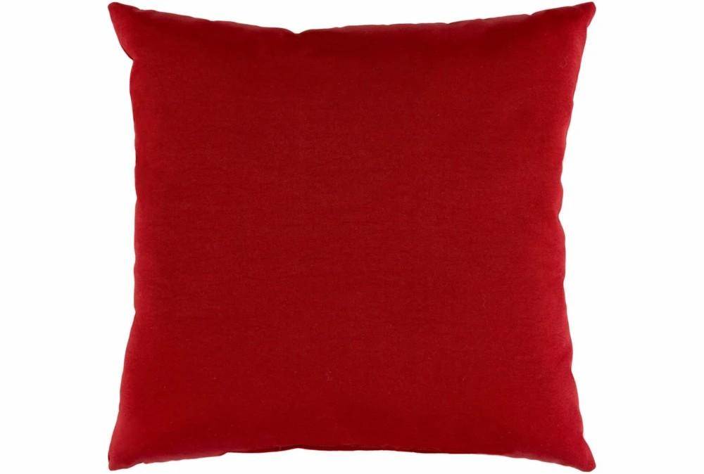 Accent + Throw Pillows | Outdoor Accent Pillow-Bright Red Solid 16X16 Accent + Throw Pillows Accent + Throw Pillows