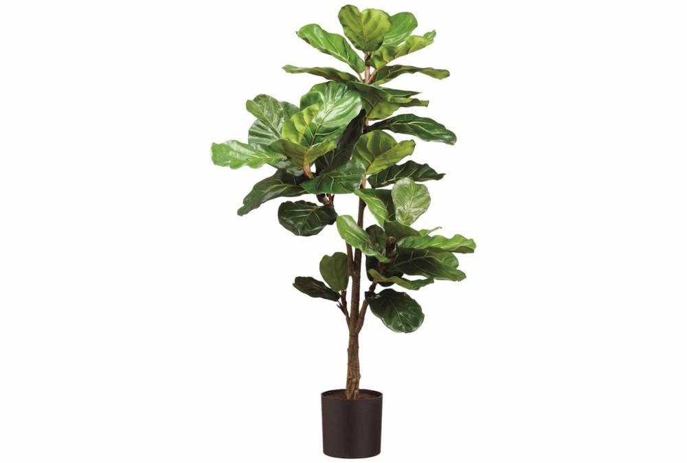 Artificial Plants | 56″ Artificial Fiddle Leaf Tree In Pot Artificial Plants Artificial Plants