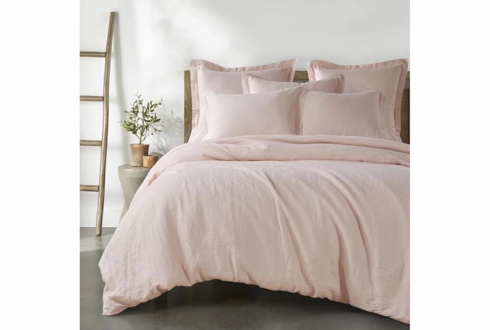 Bedding | Queen Washed Linen Duvet Cover In Blush Decor