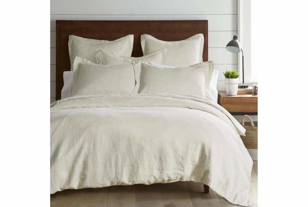 Bedding | Queen Washed Linen Duvet Cover In Natural Decor