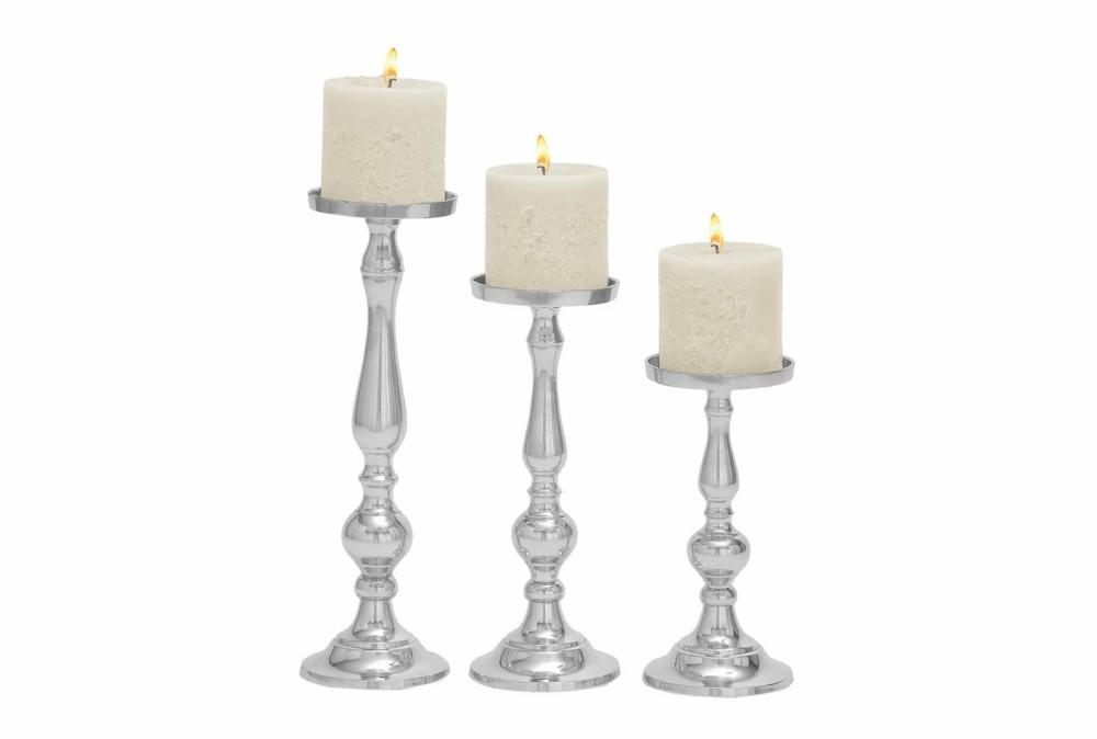 Candle Holders | 3 Piece Set Aluminum Candleholders Candle Holders Candle Holders