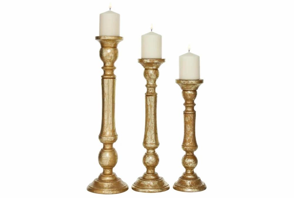 Candle Holders | 3 Piece Set Wood Candleholderes Candle Holders Candle Holders