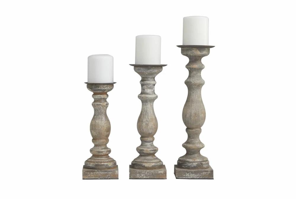 Candle Holders | 3 Piece Set Wooden Candleholders Candle Holders Candle Holders