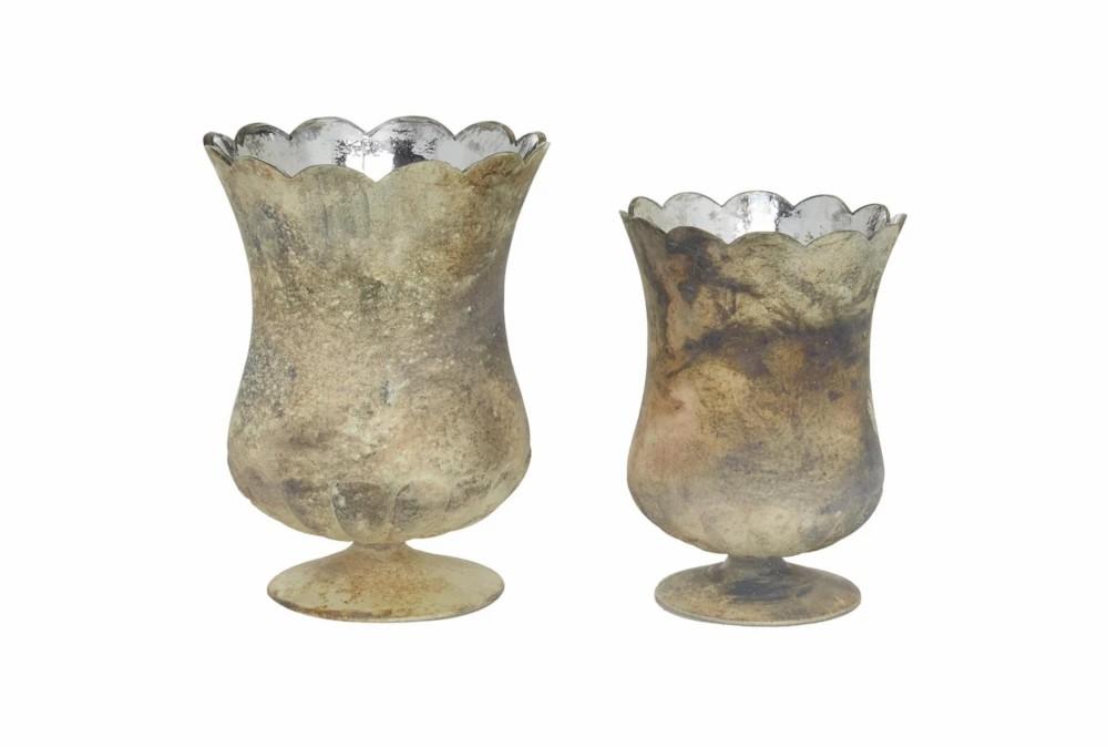 Candle Holders | Brown Glass Candle Holder Set Of 2 Candle Holders Candle Holders