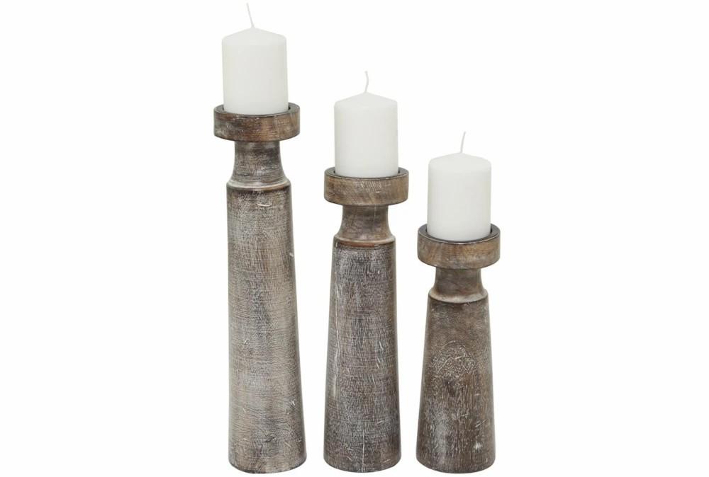 Candle Holders | Set Of 3 Structured Candle Holders Candle Holders Candle Holders