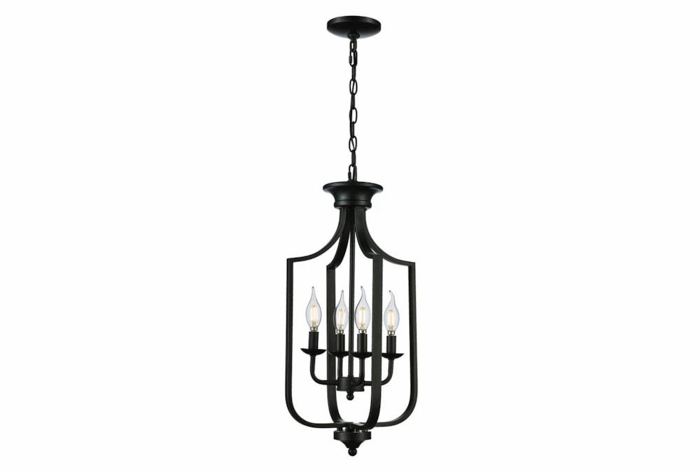 Chandeliers | 12X22 Black 4Lt Open Cage Candle Chandelier Chandeliers