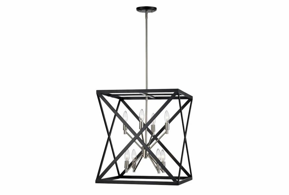 Chandeliers | 19.5X22 Bl/Bn 8Lt Square Chandelier Chandeliers