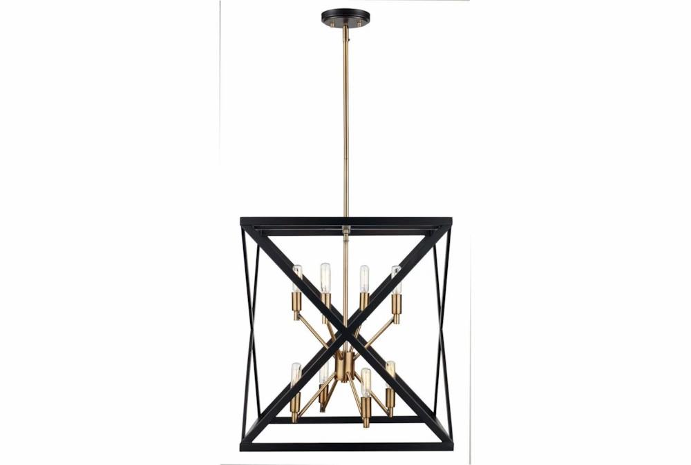 Chandeliers | 19.5X22 Bronze/Gold 8Lt Square Chandelier Chandeliers