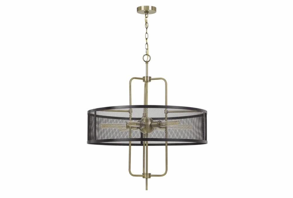 Chandeliers | 28X31.5 6 Light Mesh Drum Chandelier Chandeliers