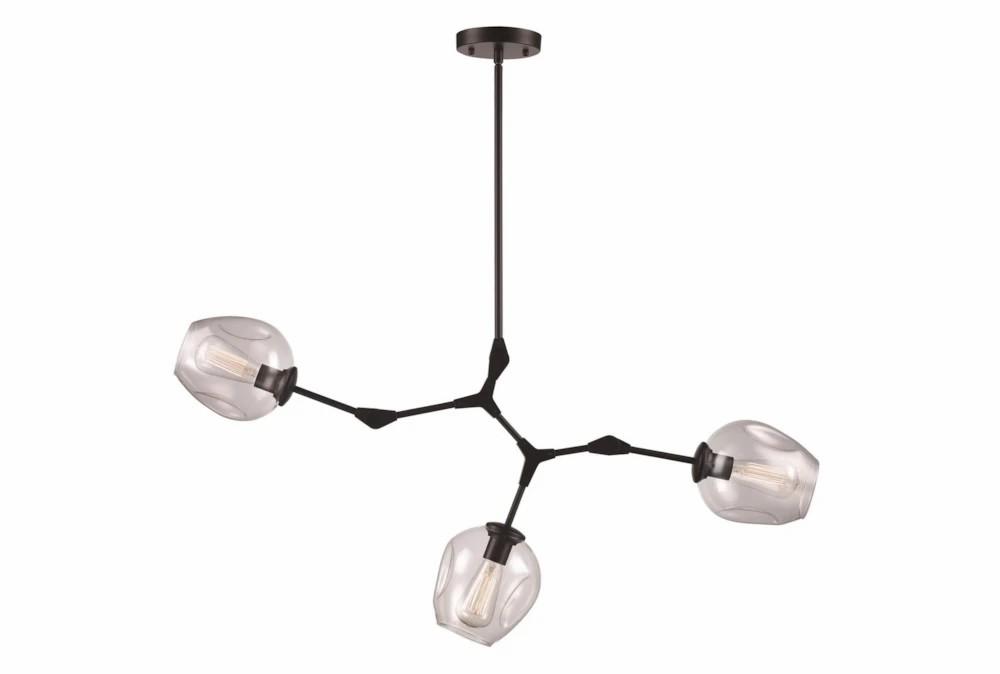 Chandeliers | 30X26 Black 3Lt Sputnik Chandelier Chandeliers