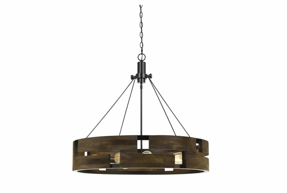 Chandeliers | 32X30 Wood 9 Light Drum Chandelier Chandeliers