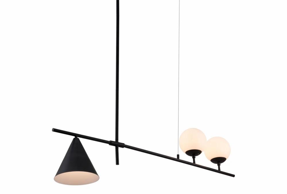 Chandeliers | 47.2X59.1 Island Black Chandelier With Geometric Shapes Chandeliers