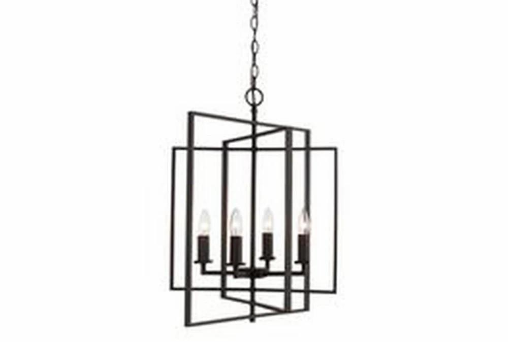 Chandeliers | Jacks 20X24.5 Bronze 4Lt Open Cube Chandelier Chandeliers