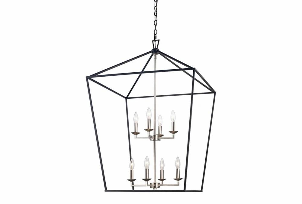 Chandeliers | Martin 19X26 Blk/Bn 8Lt Lantern Chandelier Chandeliers