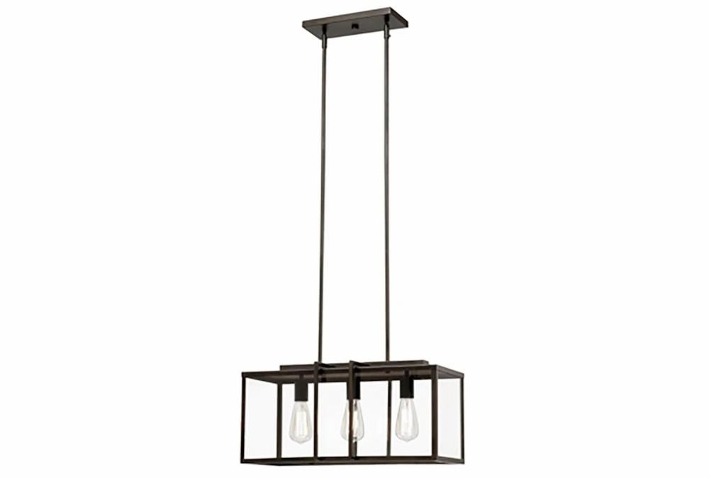 Chandeliers | Walker 12X12 Bronze 3Lt Edison Square Chandelier Chandeliers