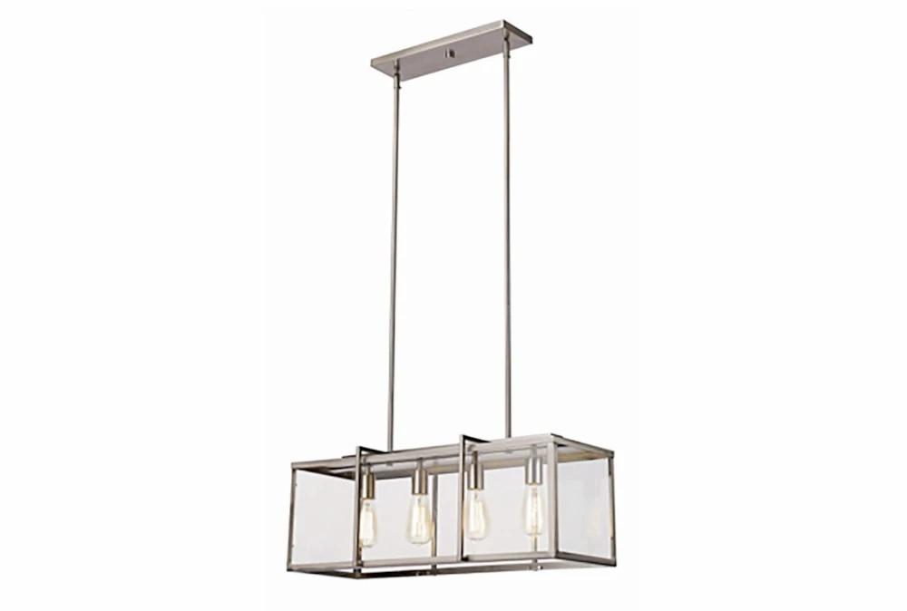 Chandeliers | Walker 12X12 Brushed Nickel 3Lt Edison Square Chandelier Chandeliers