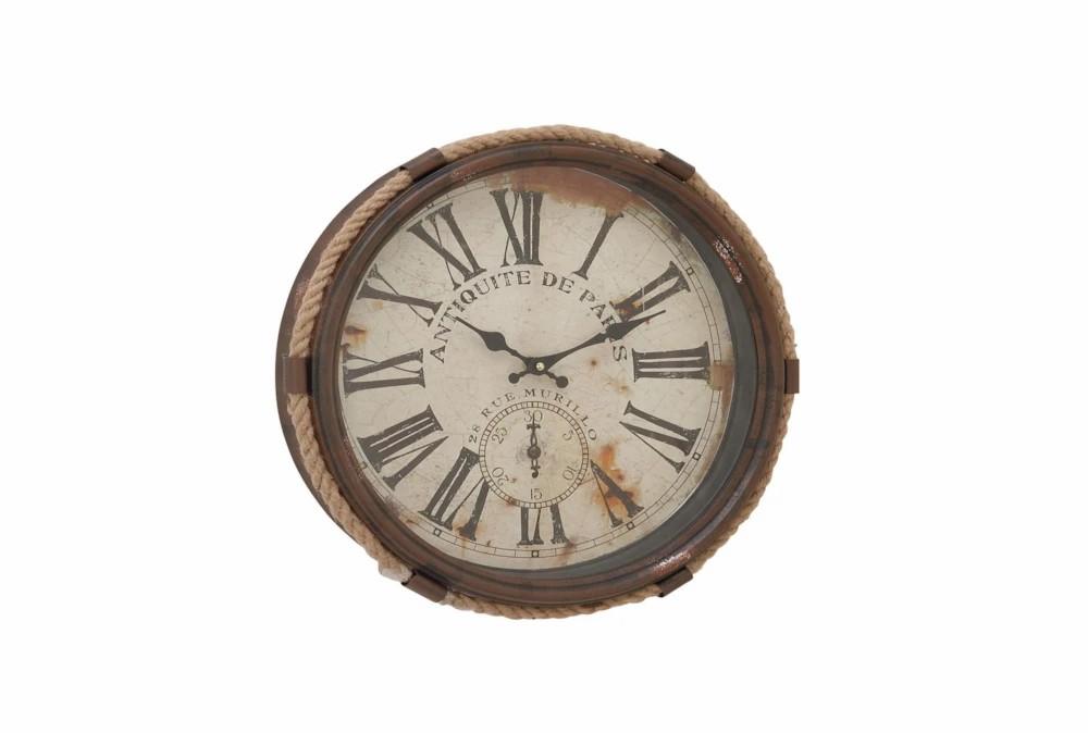 Clocks | 17 Inch Antique De Paris Glass Wall Clock Clocks Clocks