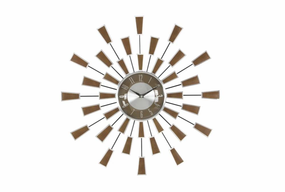 Clocks | 22X22 Brown Iron Wall Clock Clocks Clocks