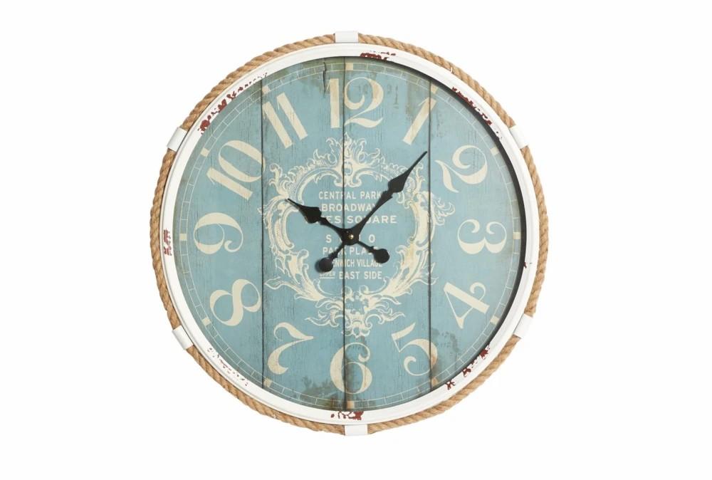 Clocks | 25 Inch Metal Rope Glass Wall Clock Clocks Clocks