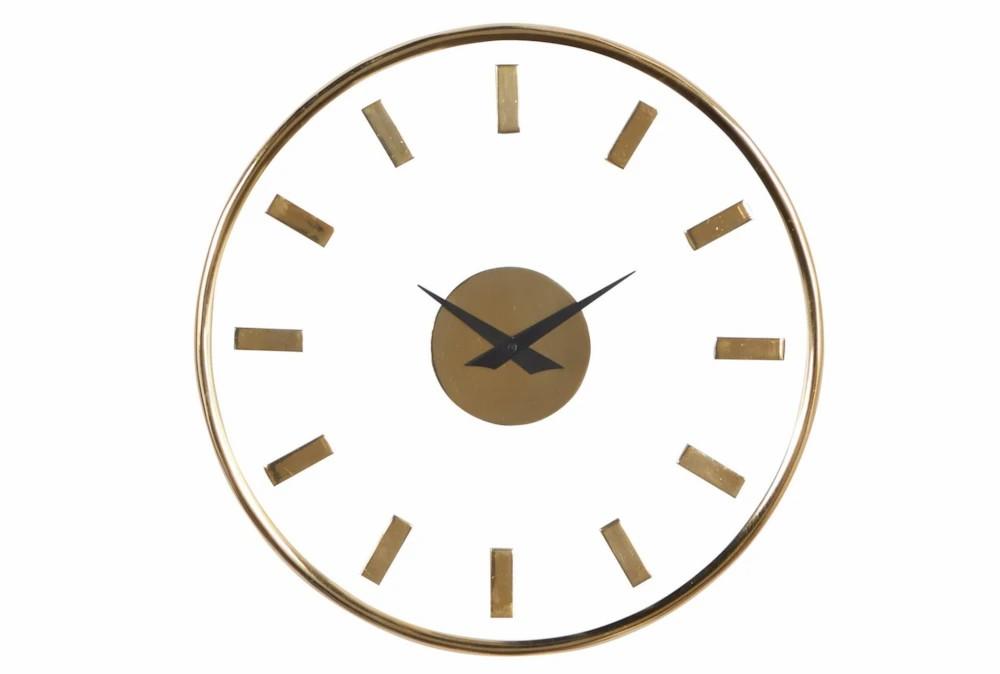 Clocks | Cl 14 Inch Aluminum And Glass Wall Clock Clocks Clocks