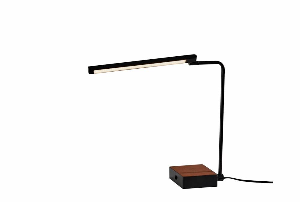 Desk Lamps | 16 Inch Black Metal Led Desk Table Lamp With Usb Decor Desk Lamps