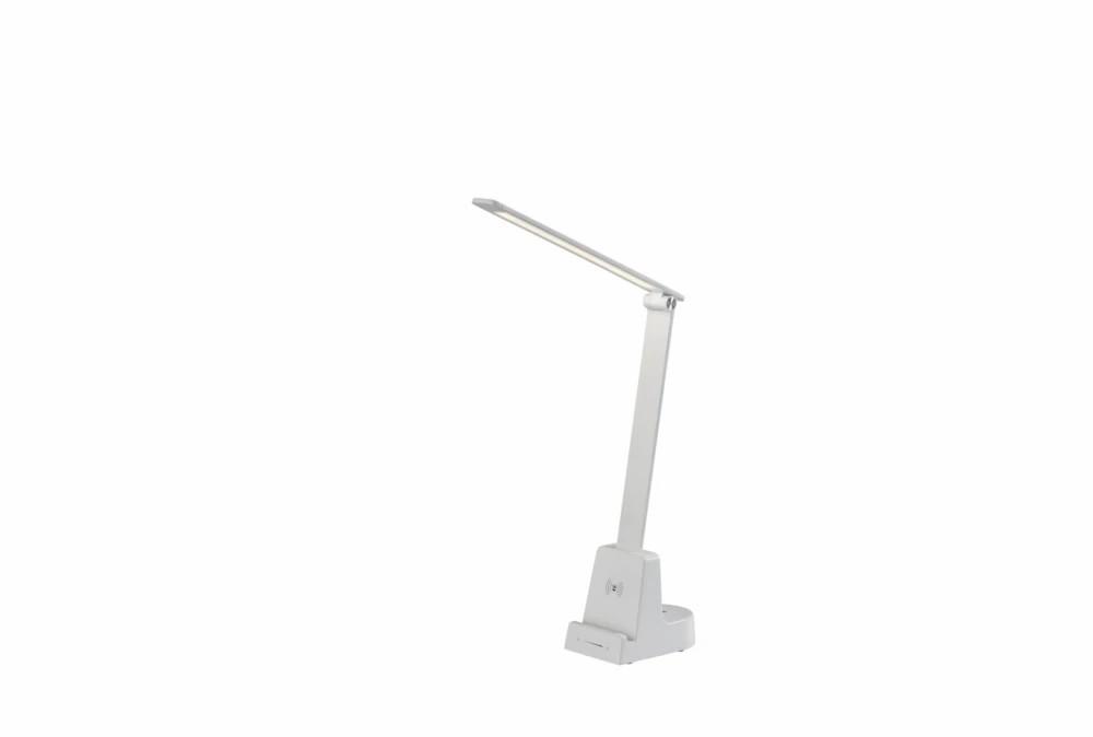 Desk Lamps | 18″ White Smart Switch Led Wireless Charge Desk Task Lamp Decor Desk Lamps