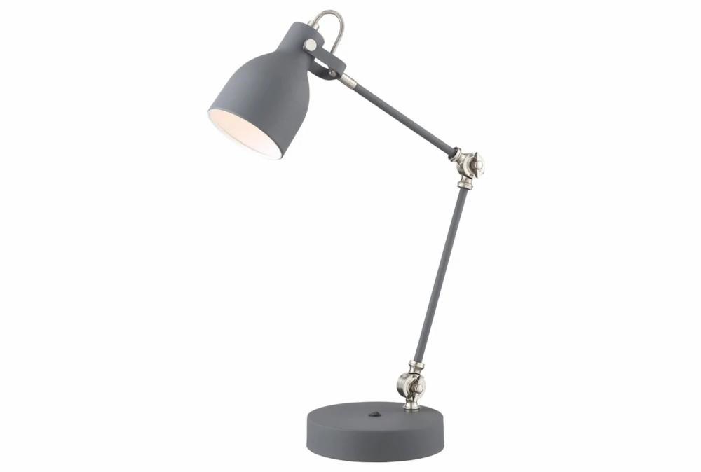 Desk Lamps | 26.5 Inch Grey Task Lamp With Usb Decor Desk Lamps