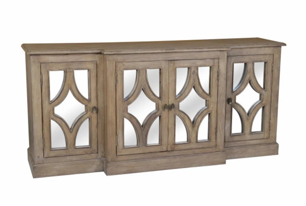 Elements | Acacia Wood 4-Door Sideboard Decor Elements