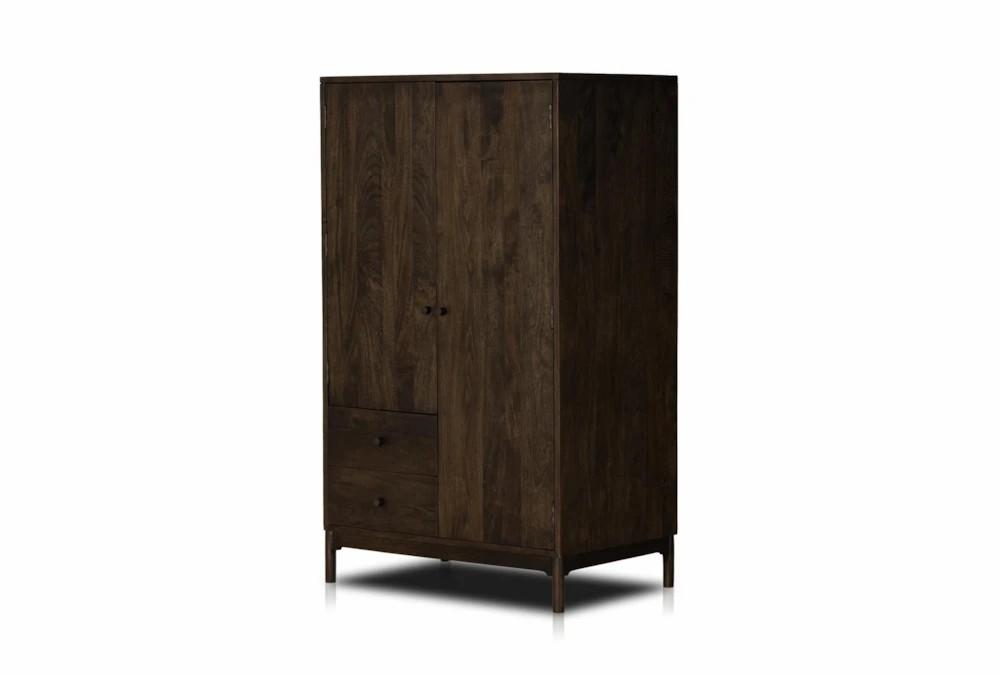 Elements | Aged Brown Solid Mango + Iron Armoire Decor Elements