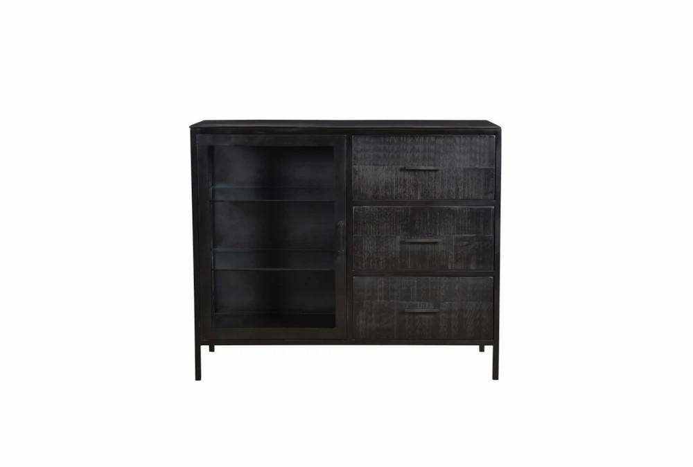 Elements | Black Mango 1 Door + 3 Drawer Cabinet Decor Elements