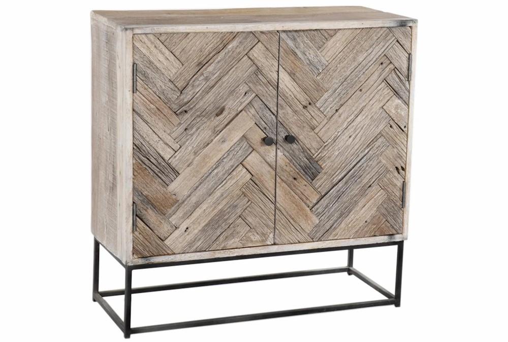 Elements | Mango + Pine 2 Door Chevron Cabinet Decor Elements