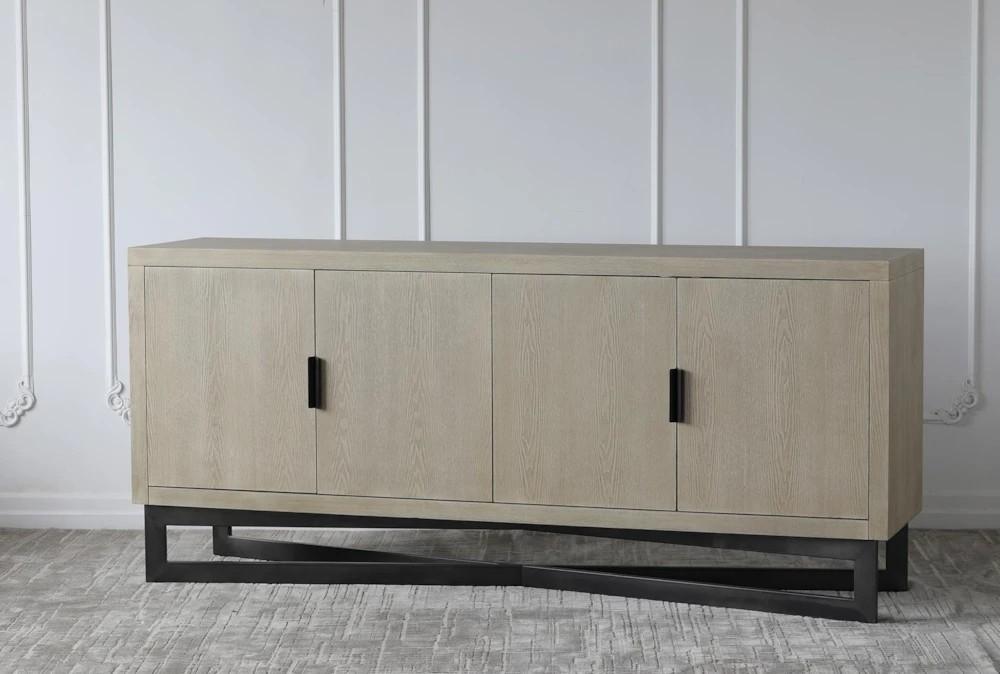 Elements | Natural Ash 4 Door Sideboard Decor Elements