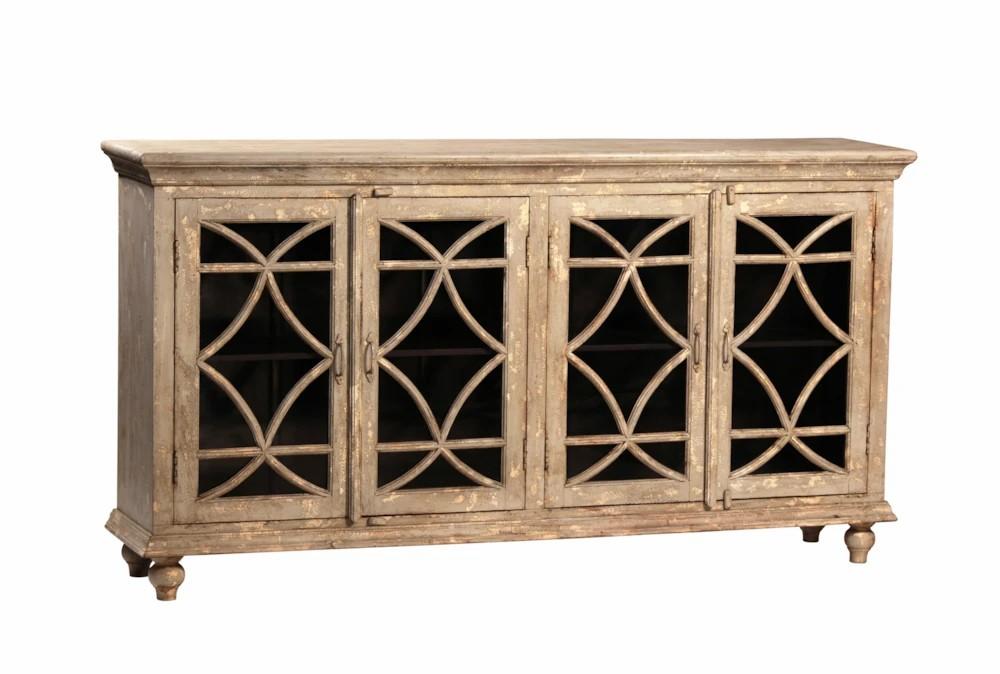 Elements | Reclaimed Mango + Fretwork 4 Door Sideboard Decor Elements