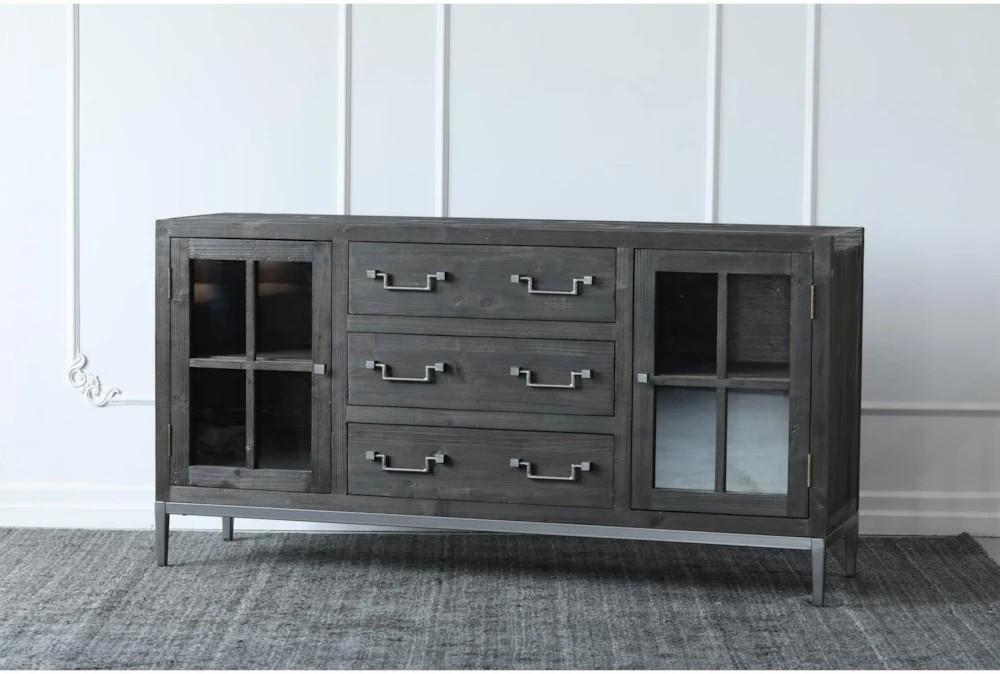 Elements | Reclaimed Pine 3 Drawer 2 Door Sideboard Decor Elements