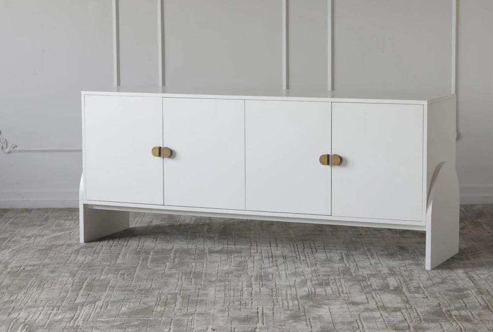 Elements | White 4 Door Sideboard Decor Elements