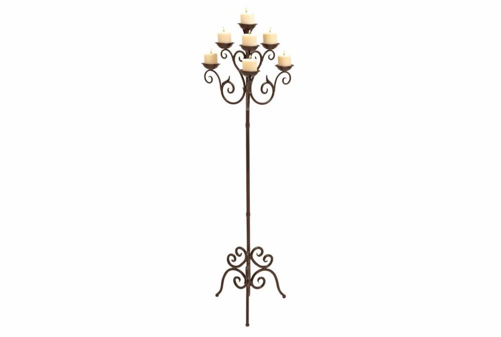 Floor Lamps | 19X61 Brown Metal Traditional Candelabra Decor Floor Lamps