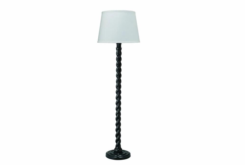 Floor Lamps | 65 Inch Black Meteal Twist Floor Lamp Decor Floor Lamps