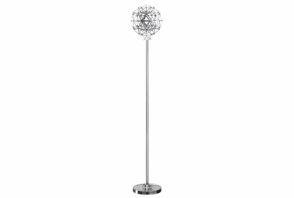 Floor Lamps | 71.5″H Silver Floor Lamp With Grey Shade Decor Floor Lamps