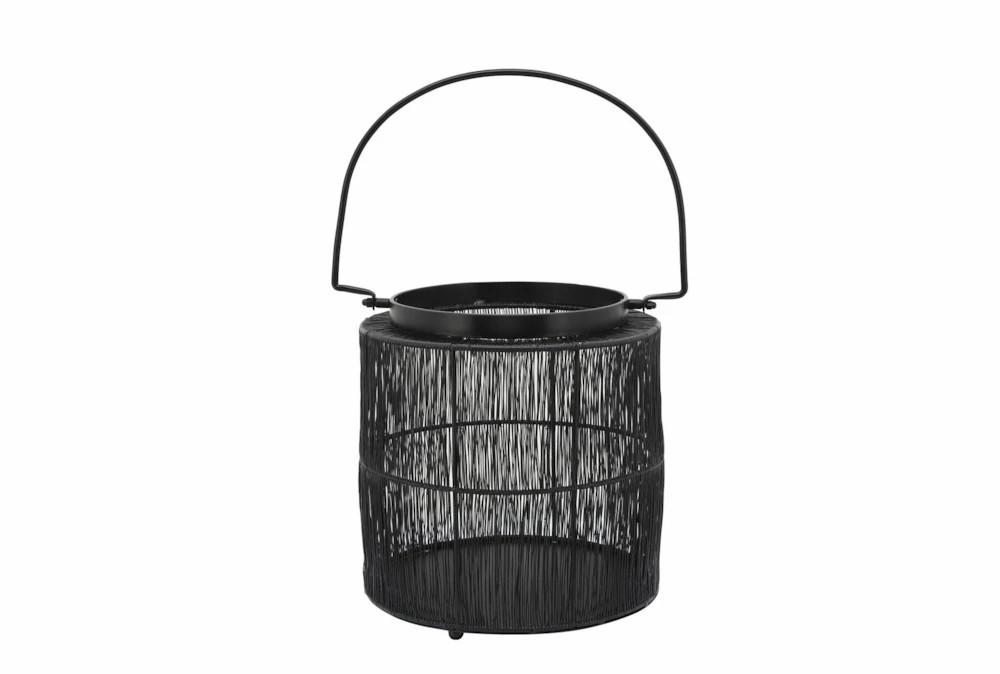 Lanterns | 10.25″ Black Metal Wire Lantern Decor Lanterns