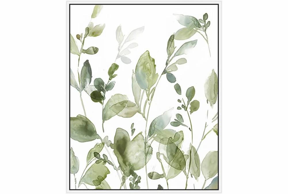 Large Wall Art | 42X52 Botanical Watercolor With White Frame Decor Large Wall Art