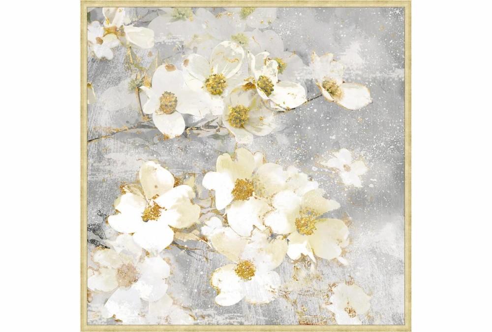 Large Wall Art | 47X47 Floral Frenzy With Bronze Gold Frame Decor Large Wall Art